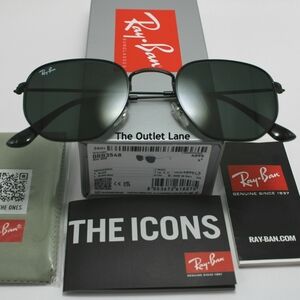 Model Display RayBan Hexagonal Black RB3548N